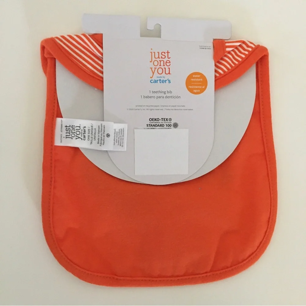 NEW Carters 1st Halloween Bib Water Resistant “My First Halloween” Just One You - Picture 2 of 5